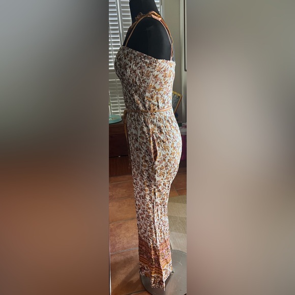 SOLD OUT- Umgee Mix Print Spaghetti Strap
Smocked Sweetheart Neckline Jumpsuit - Picture 3 of 6